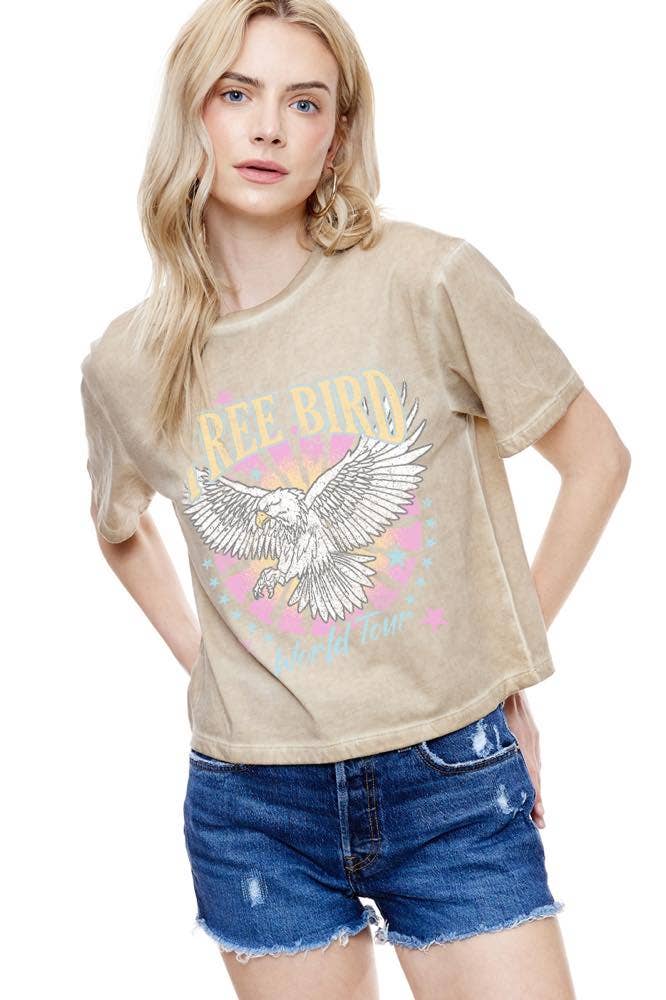 Free Bird World Tour Crop Tee