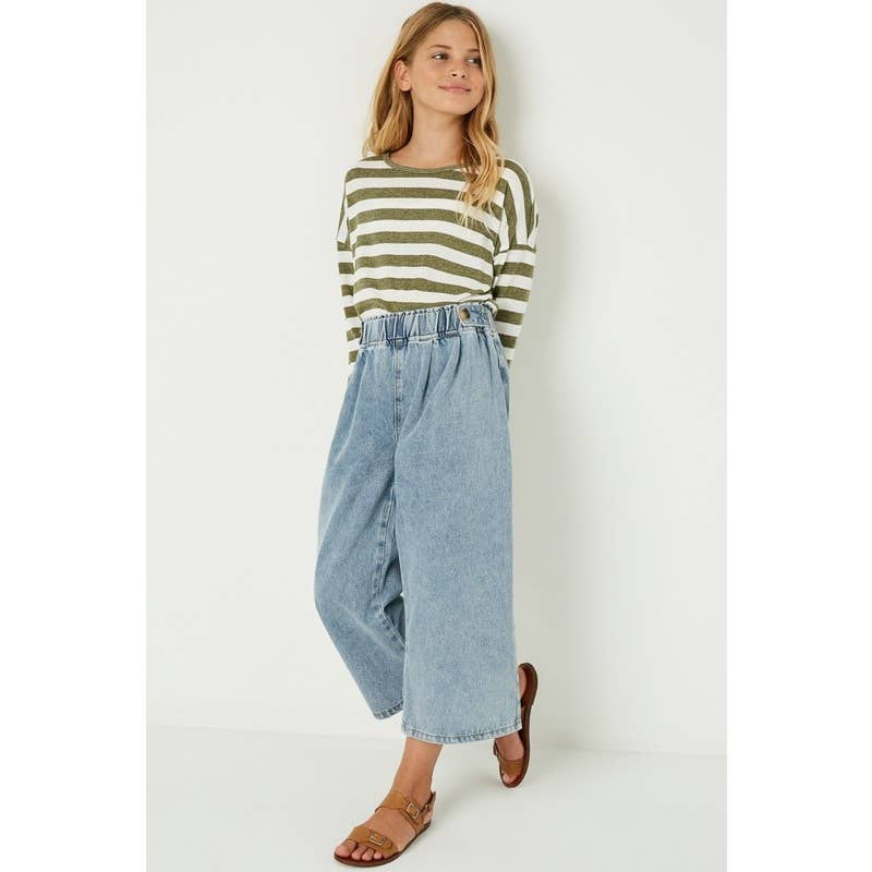 Denim Cropped Pants (Tween)