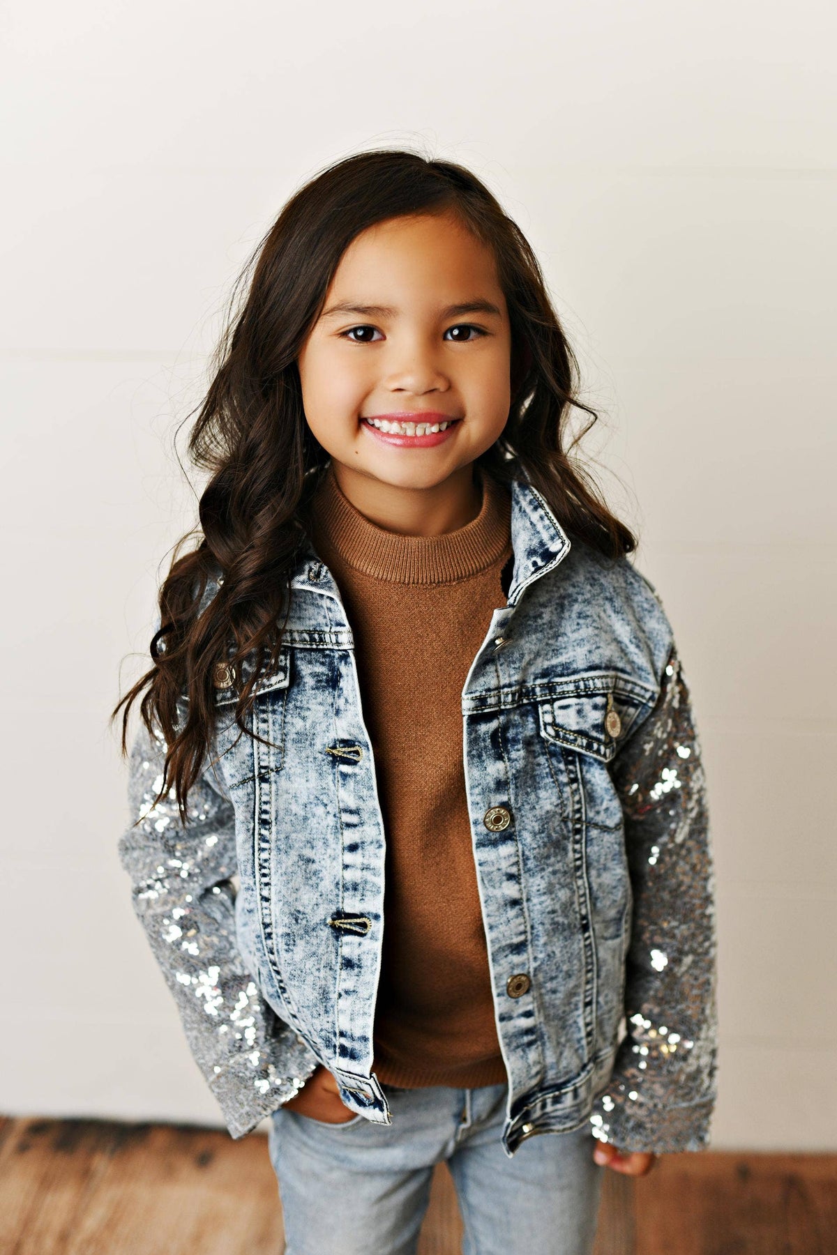 Sequin Denim Jacket (Tween)