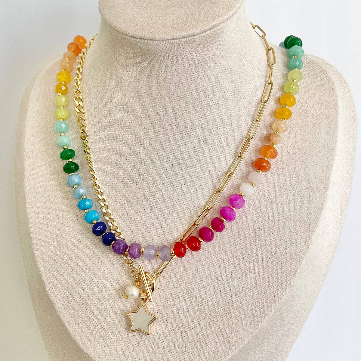 Gemstone Candy Necklace - Gwyneth