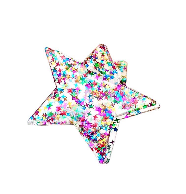 Glitter Star Hair Clip