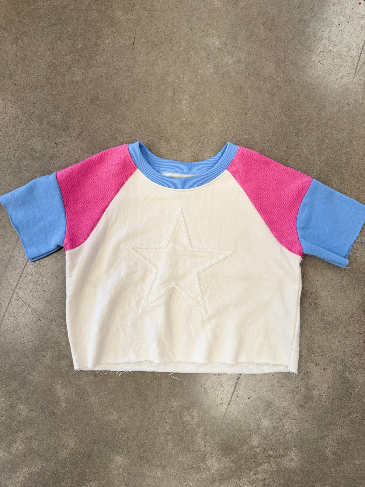 Color block Star Top
