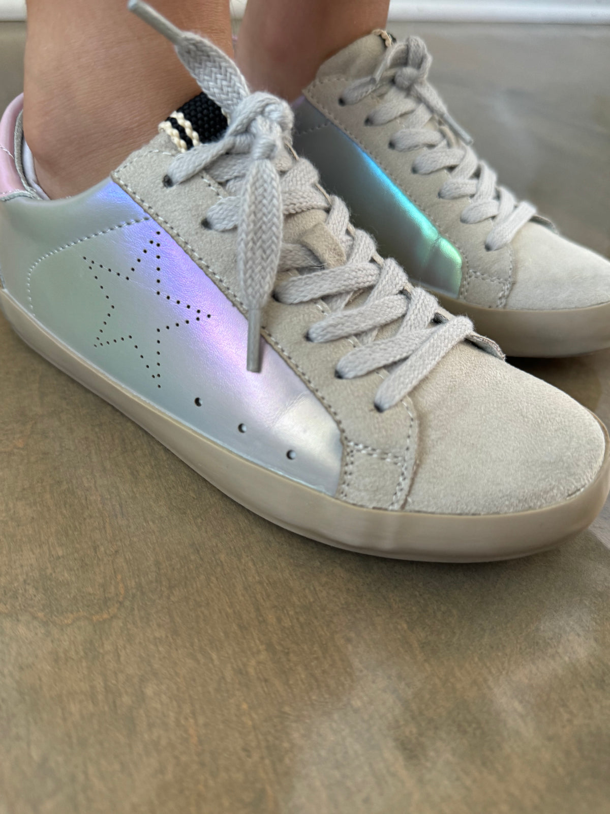 Mermaid Metallic Star Sneaker