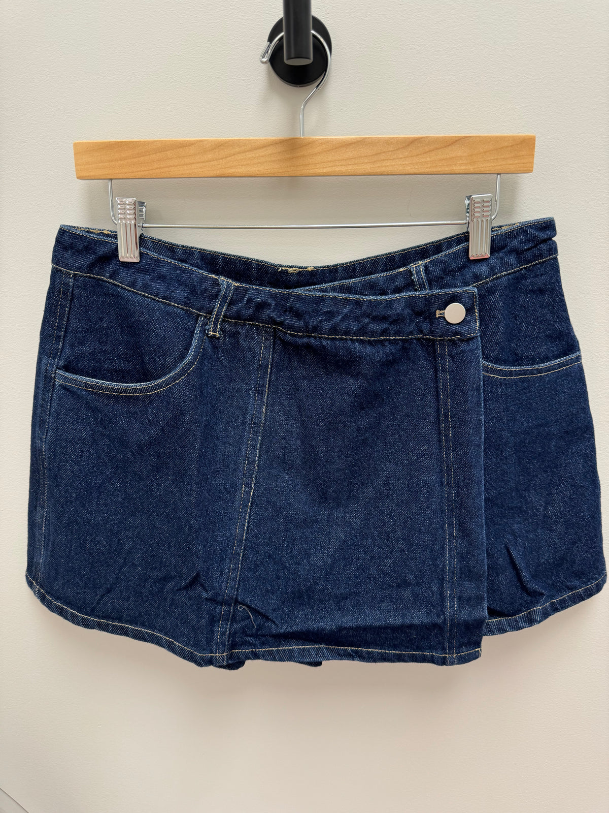 Asymmetrical Denim Skort