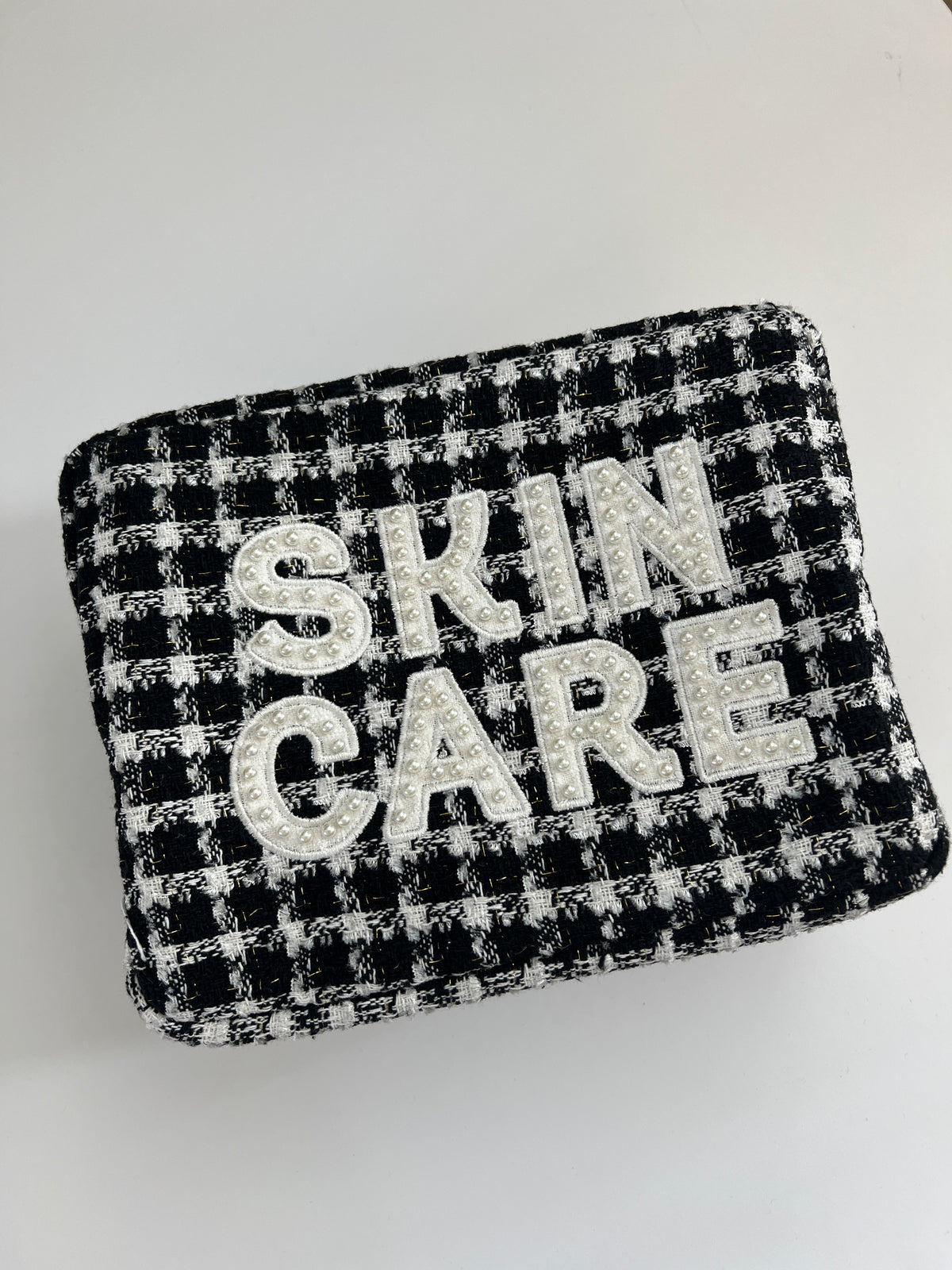 Tweed Skincare Cosmetic Bag