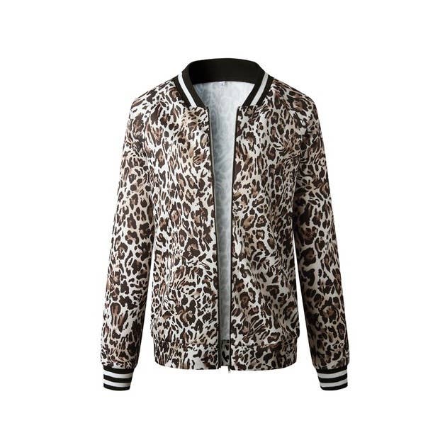 Leopard Bomber Jacket