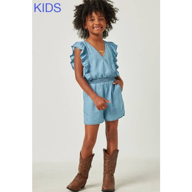 Girls Ruffle Detail Romper