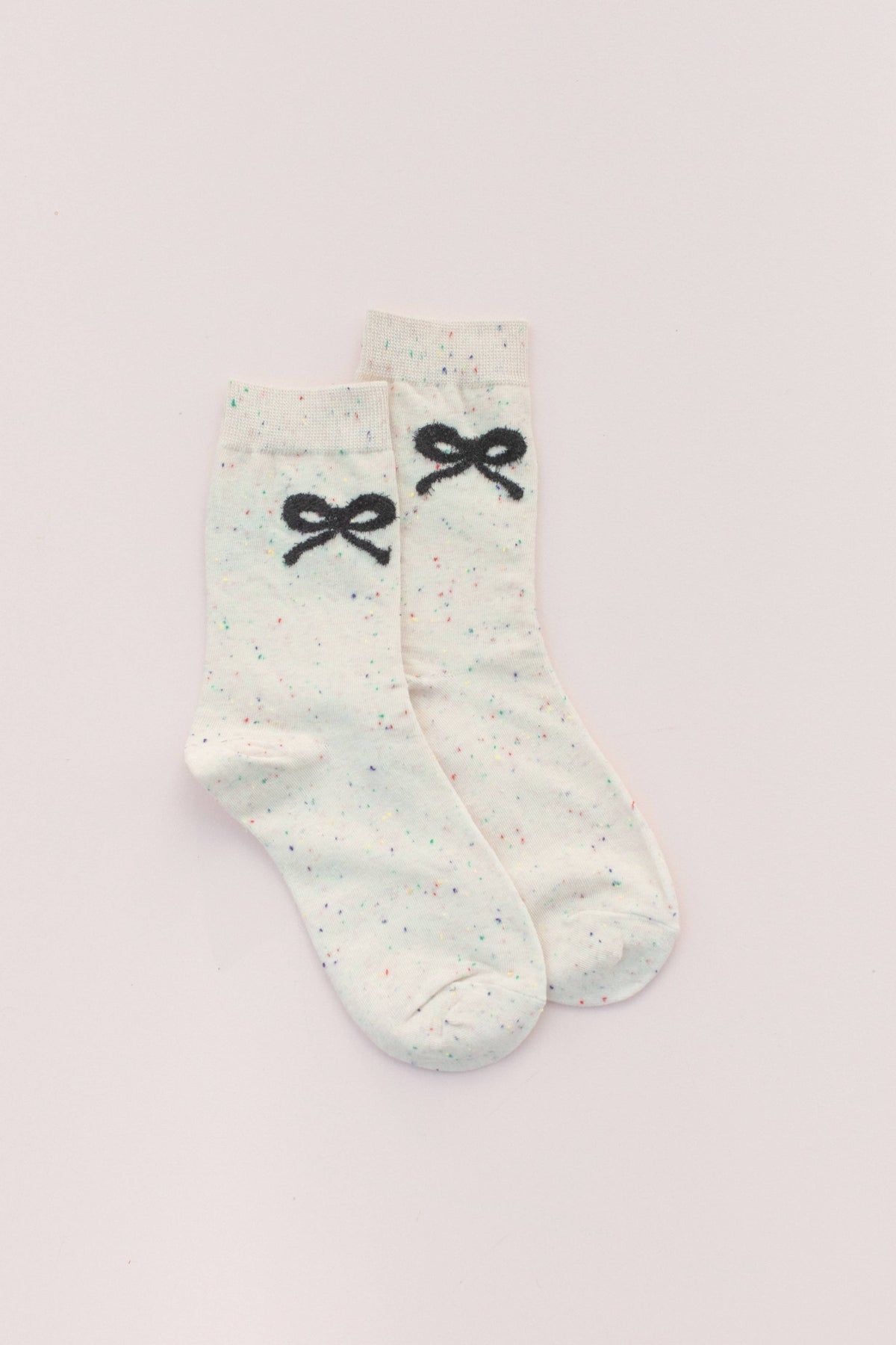 Speckle Bow Socks