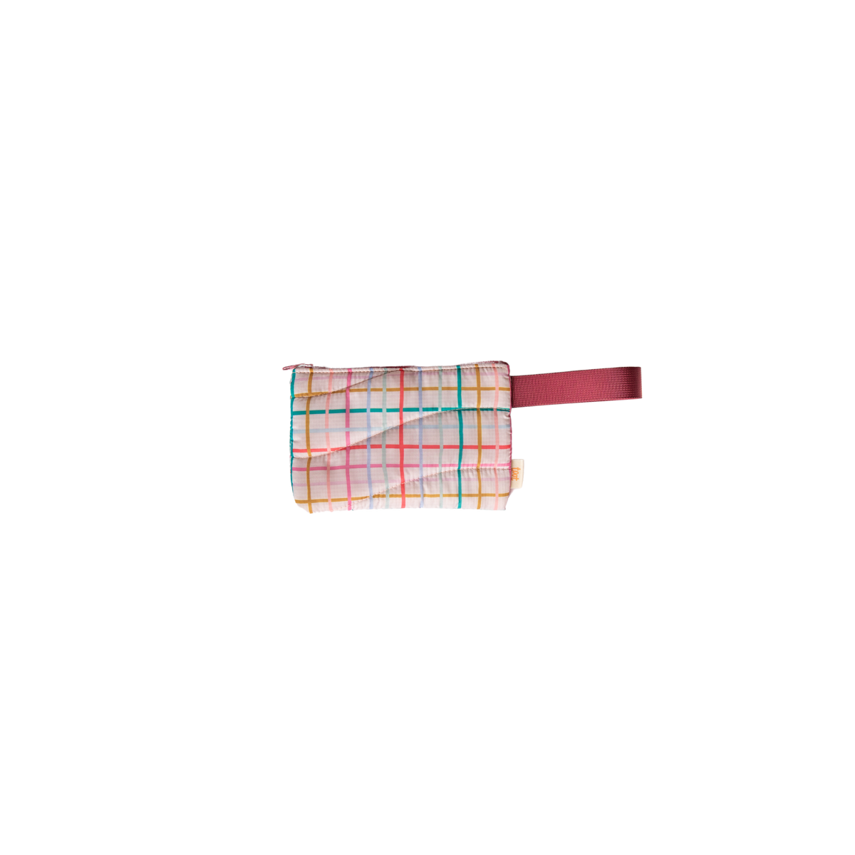 Puffy Wristlet - Plaid